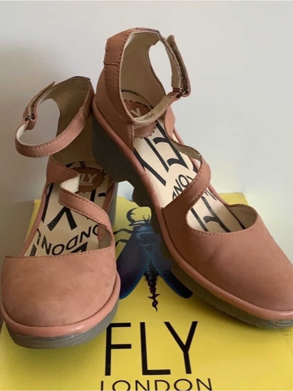 FLY London Pink Wedge